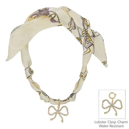 Cream/Natural Knotted Scarf Necklace