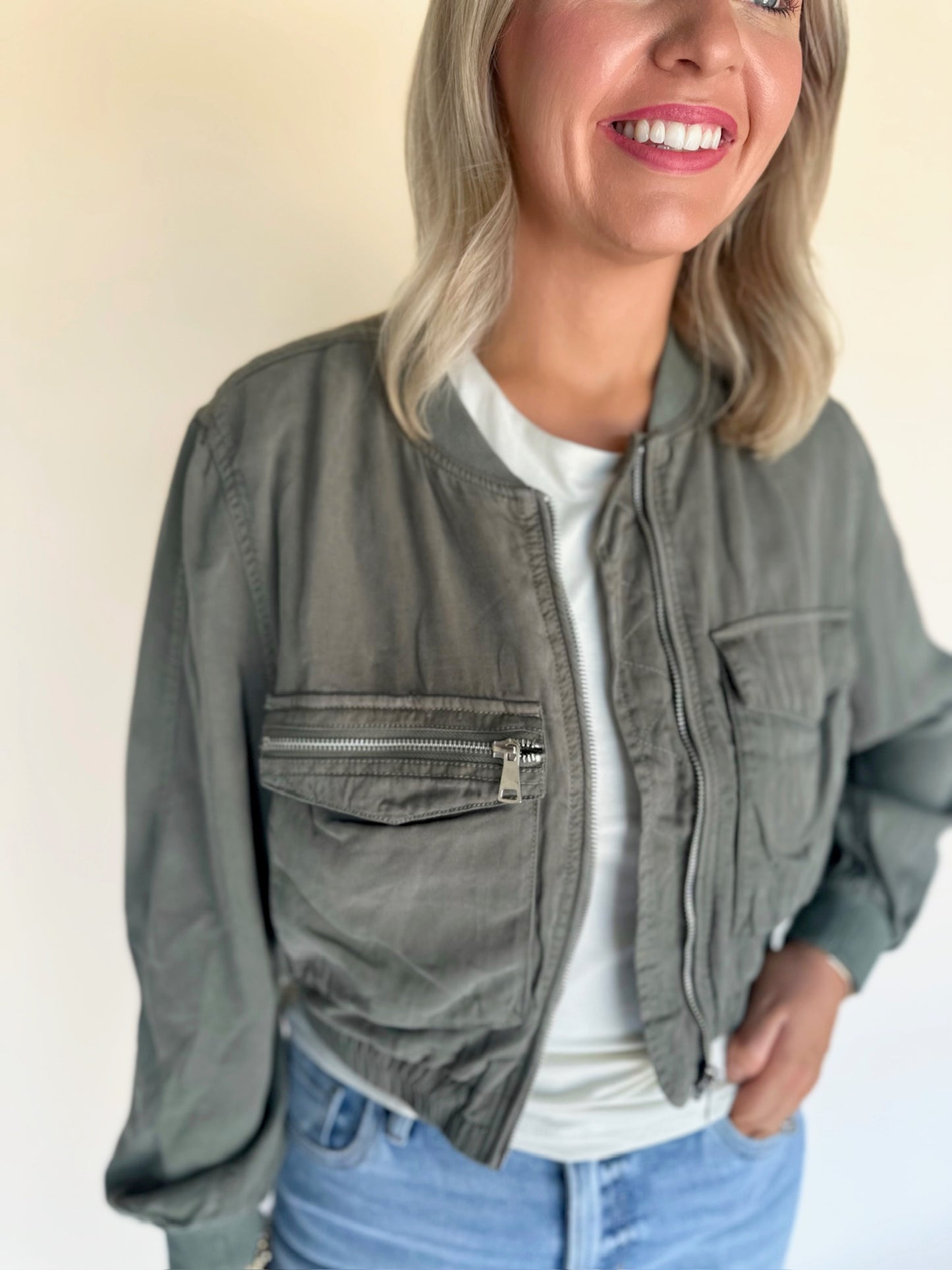 Maika Tencel Bomber Jacket