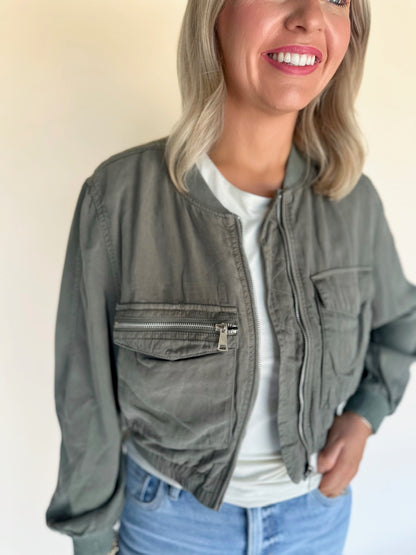 Maika Tencel Bomber Jacket