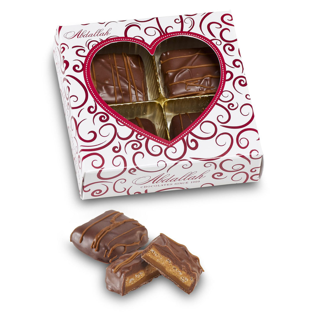 Valentine’s Peanut Butter Caramel Crisp