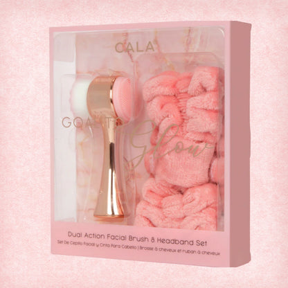 Cala Goal To Glow Dual Action Facial Brush & Headband Set