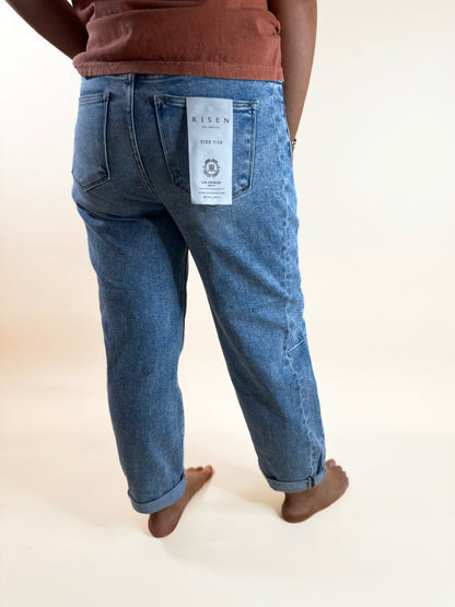 Alira High Rise Barrel Jeans