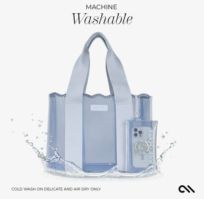 PREORDER Case-Mate Carolina Blue Crochet Wave Jelly Tote Bag