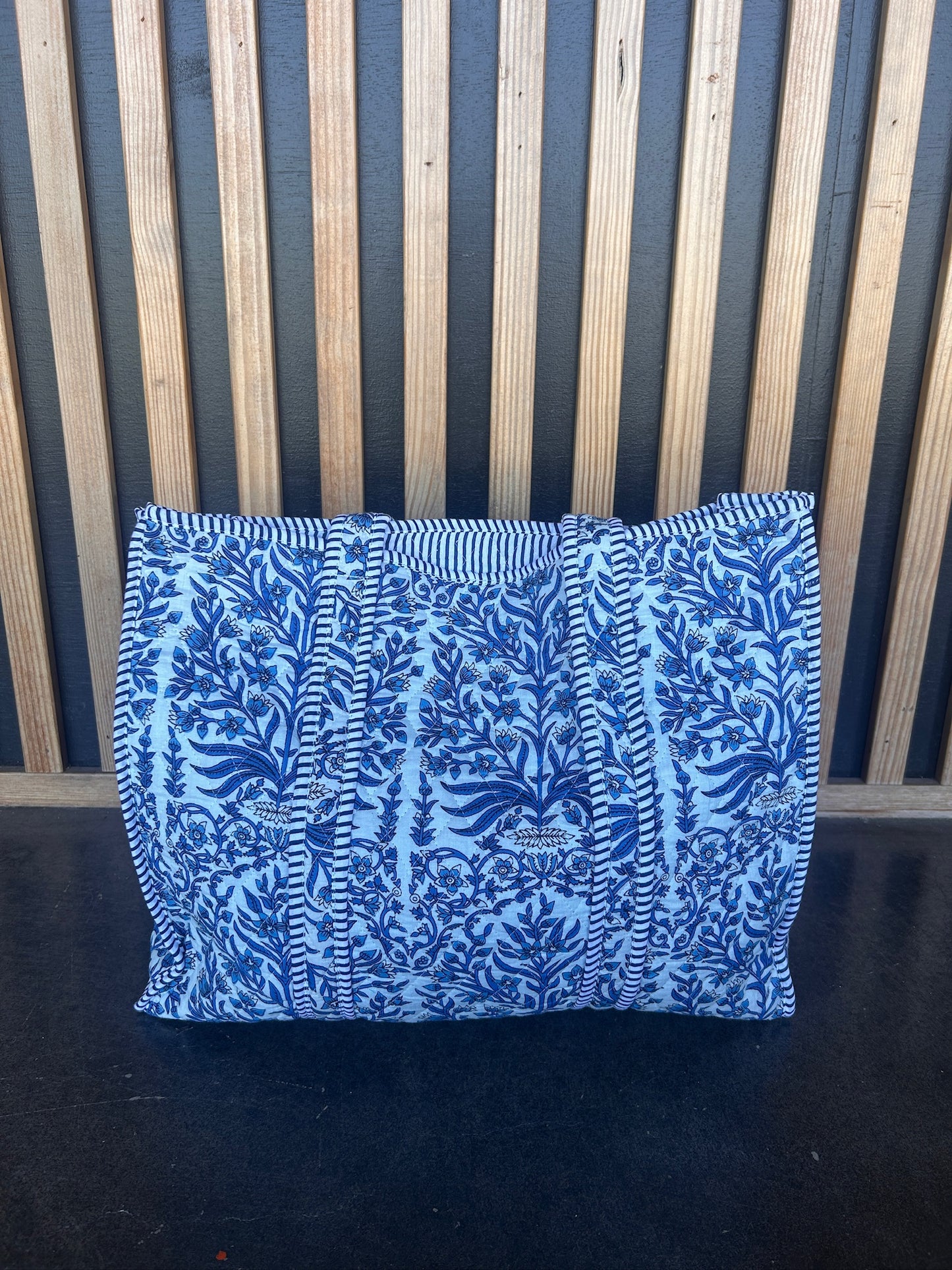 Large Quilted Tote Bag