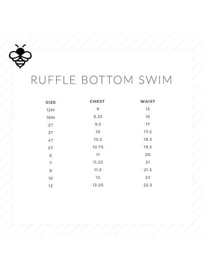 Whales - Ruffle Bottom Swimsuit