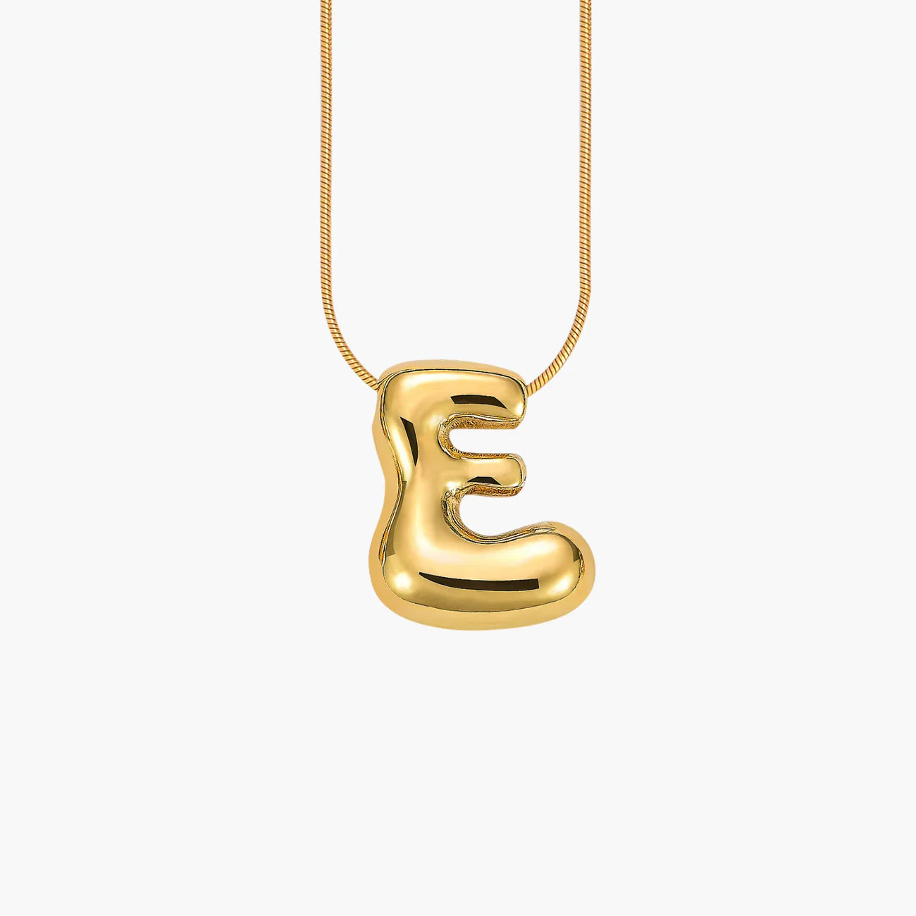 Golden Glow Bubble Letter Necklace