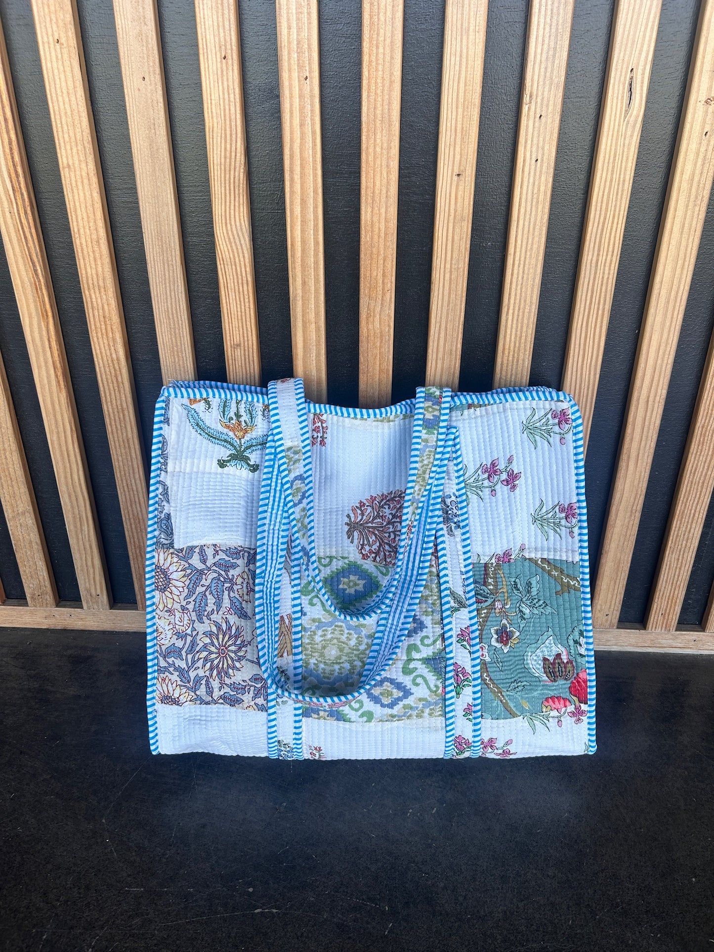 Large Quilted Tote Bag