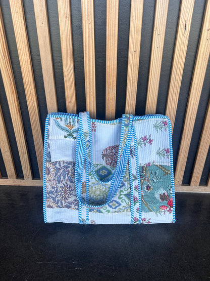 Large Quilted Tote Bag