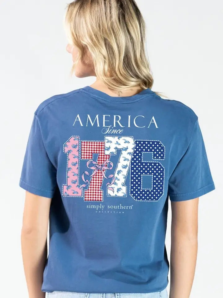 Mineral Washed America Overcast Tee