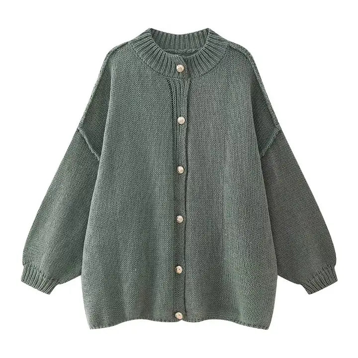 Chunky Bat-Sleeved Cardigan