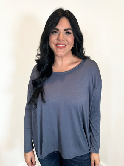 Hannah Oversized Slouchy Tunic Top