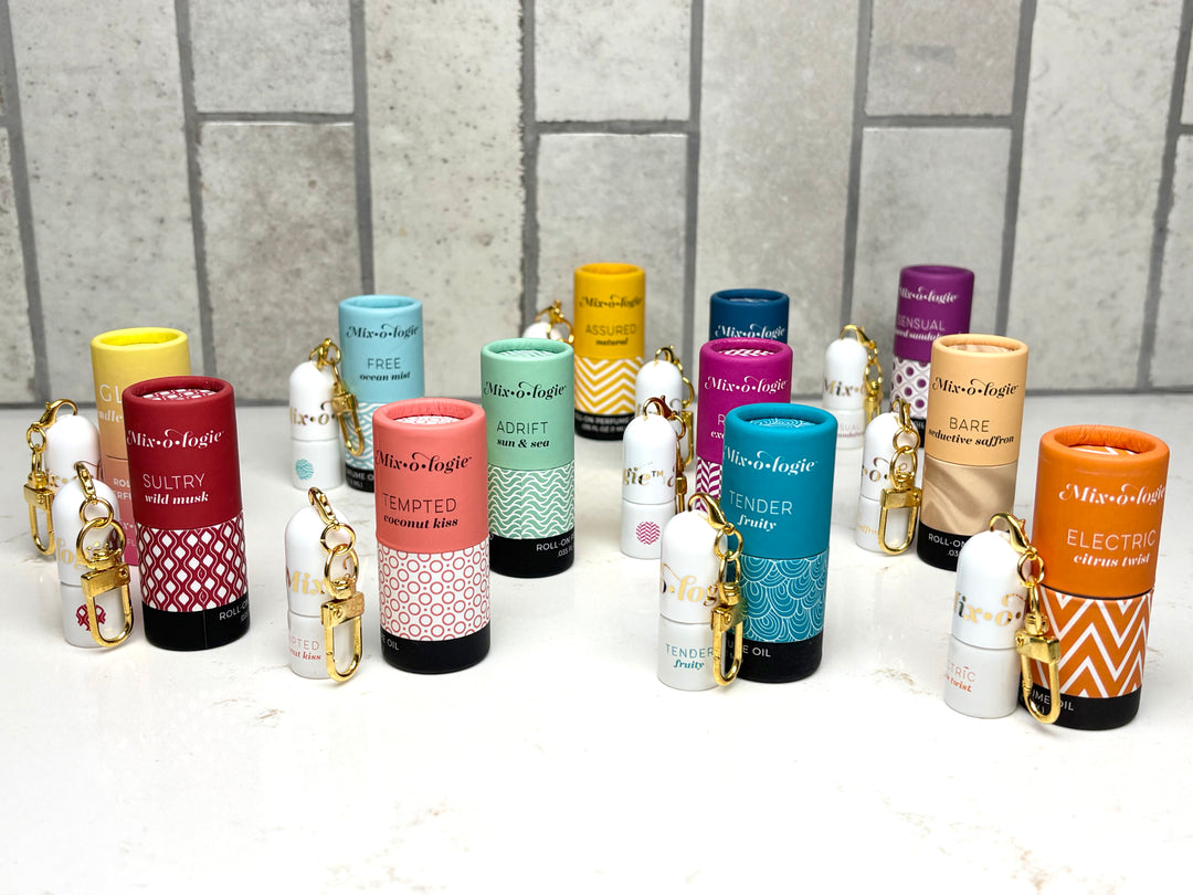 Mini Roll On Perfume Keychain