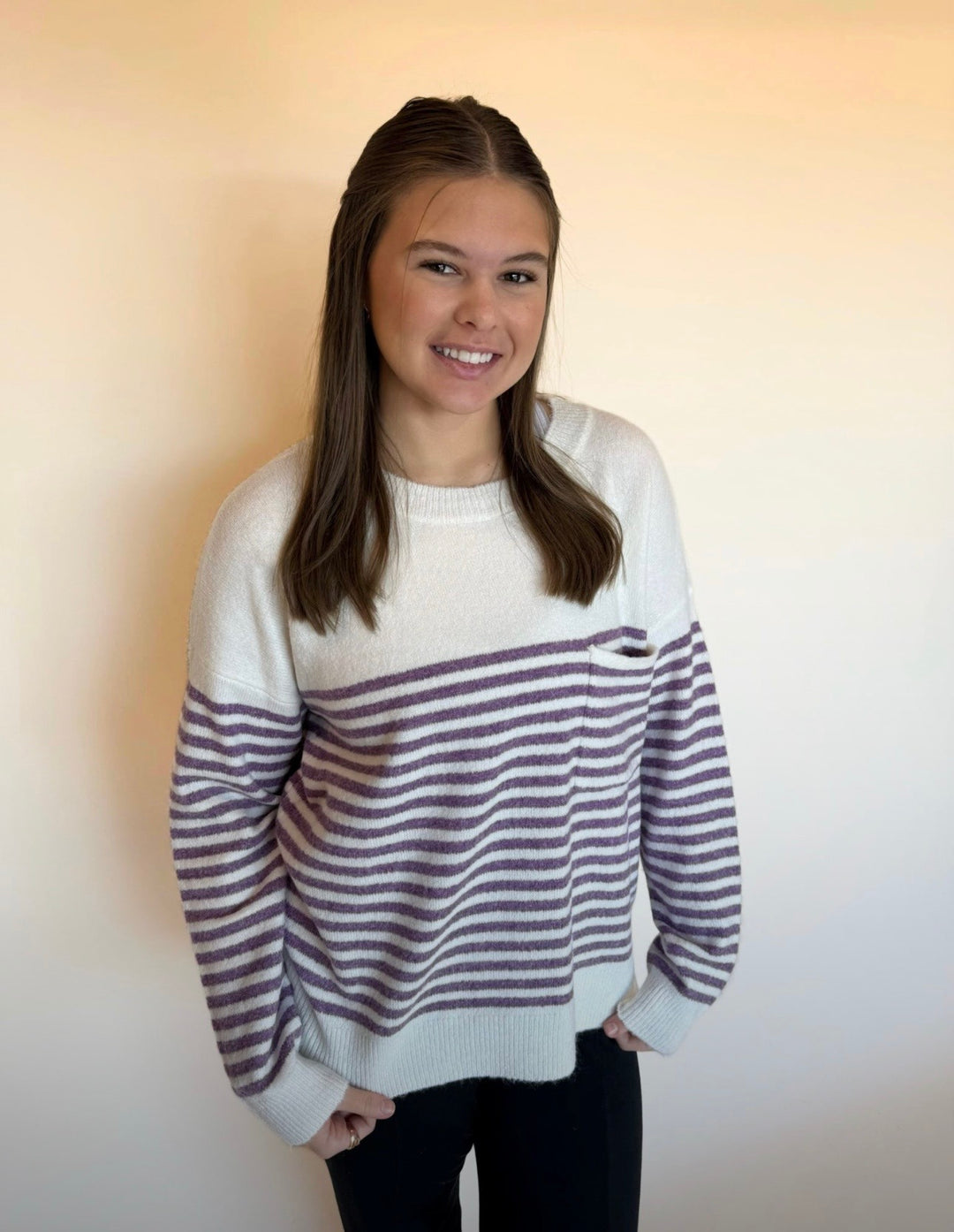 Kyrah Striped Soft Sweater