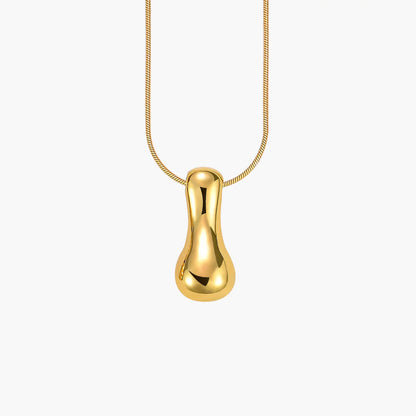 Golden Glow Bubble Letter Necklace