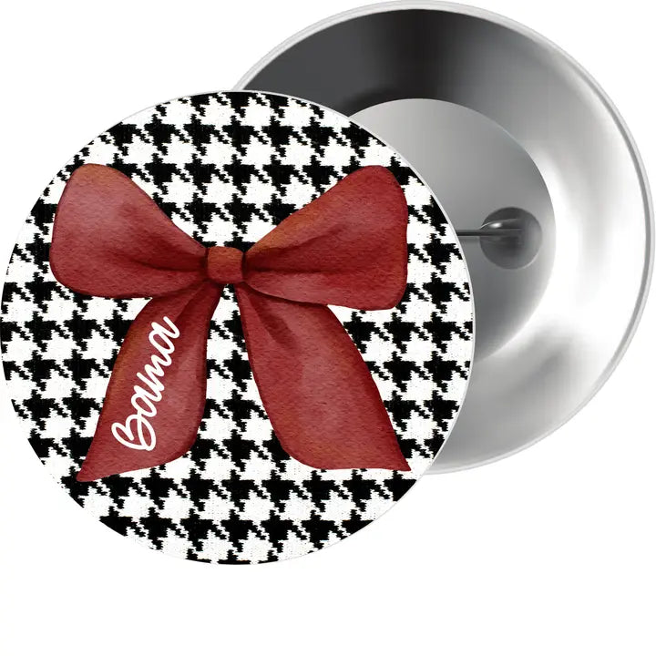Bama Bow Button