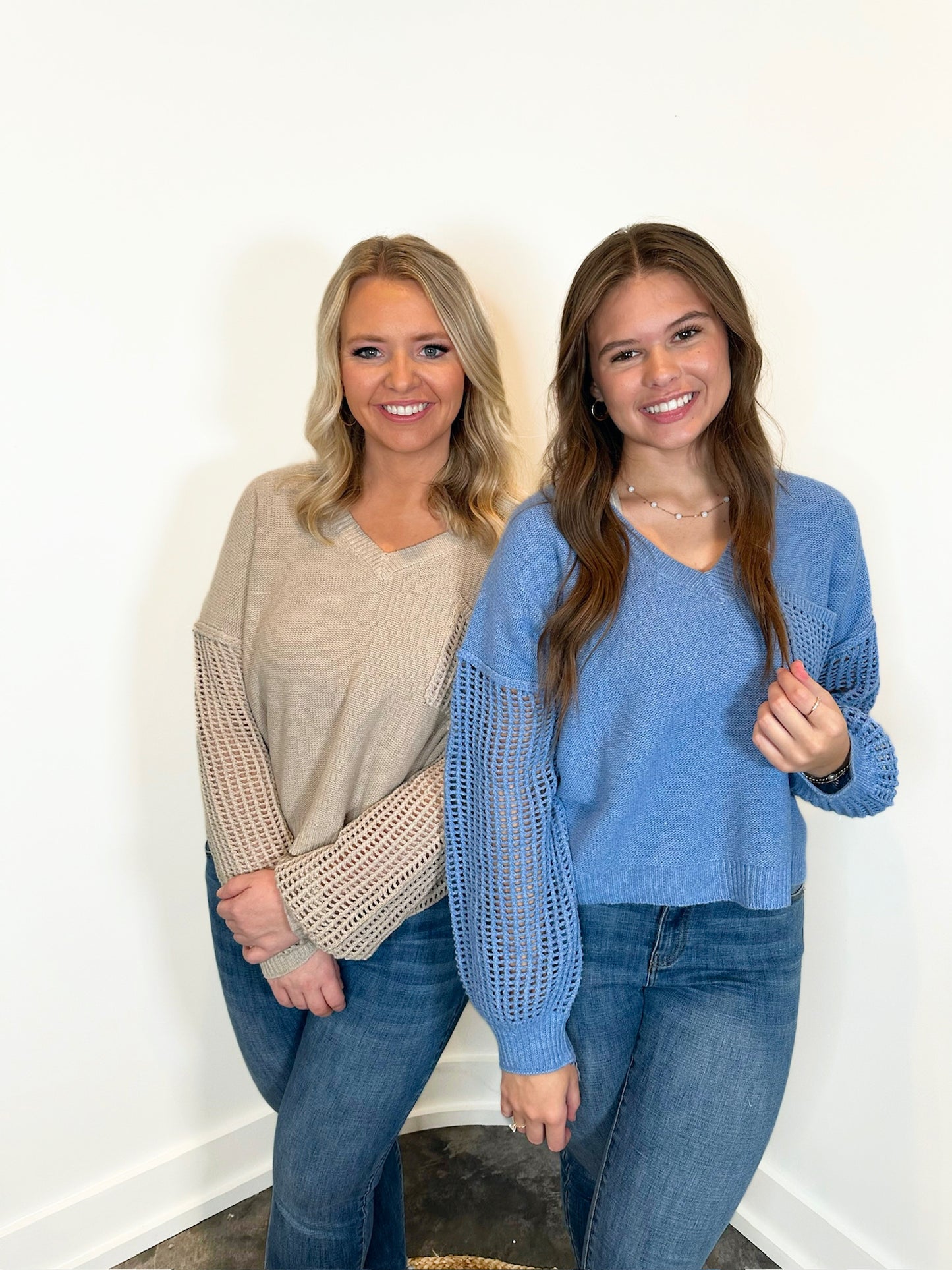 Aria Open Knit Sweater