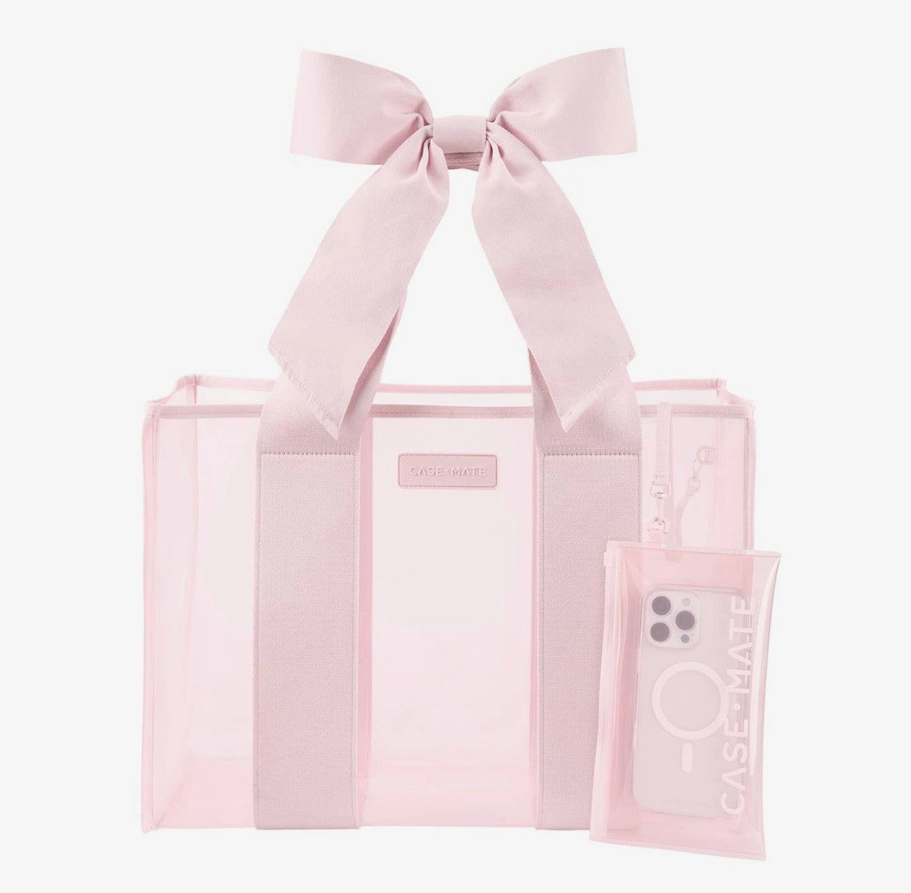 PREORDER Case-Mate Ballet Pink Bow Jelly Tote Bag