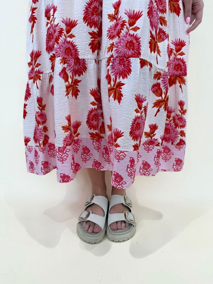 Florina Flutter Sleeve Floral Dress