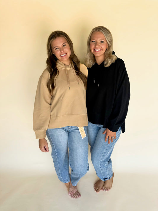 Delin Ribbed Hoodie