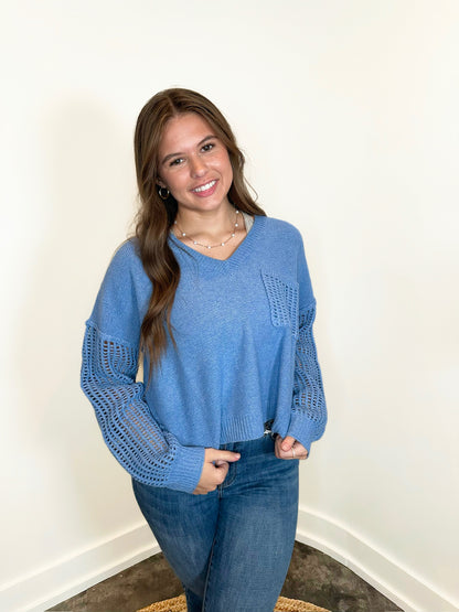 Aria Open Knit Sweater