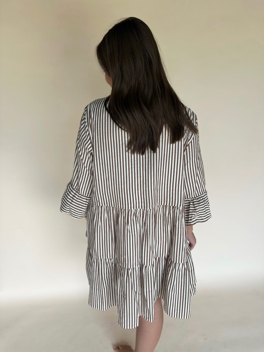 Brisa Striped Baby Doll Dress