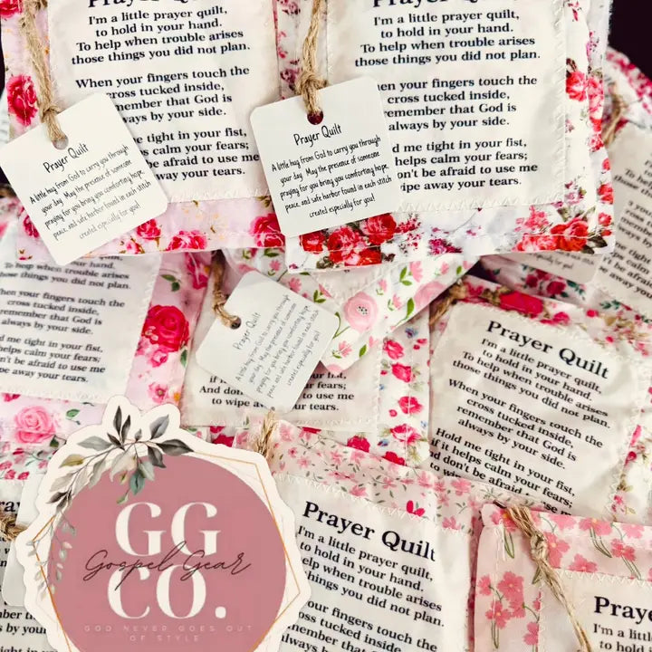 Floral Pink Pocket Prayer Quilt
