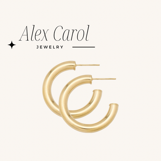 Alex Carol Water Resisitant Thick Hoops