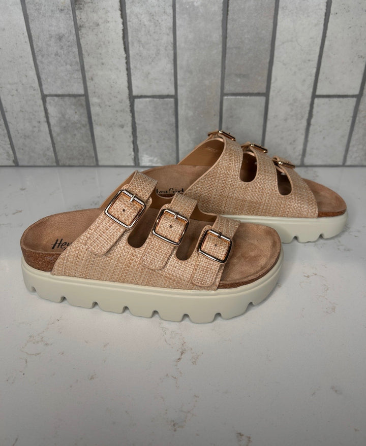 Raffia Threes Company Sandal