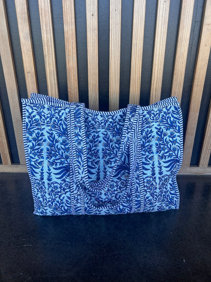 Large Quilted Tote Bag