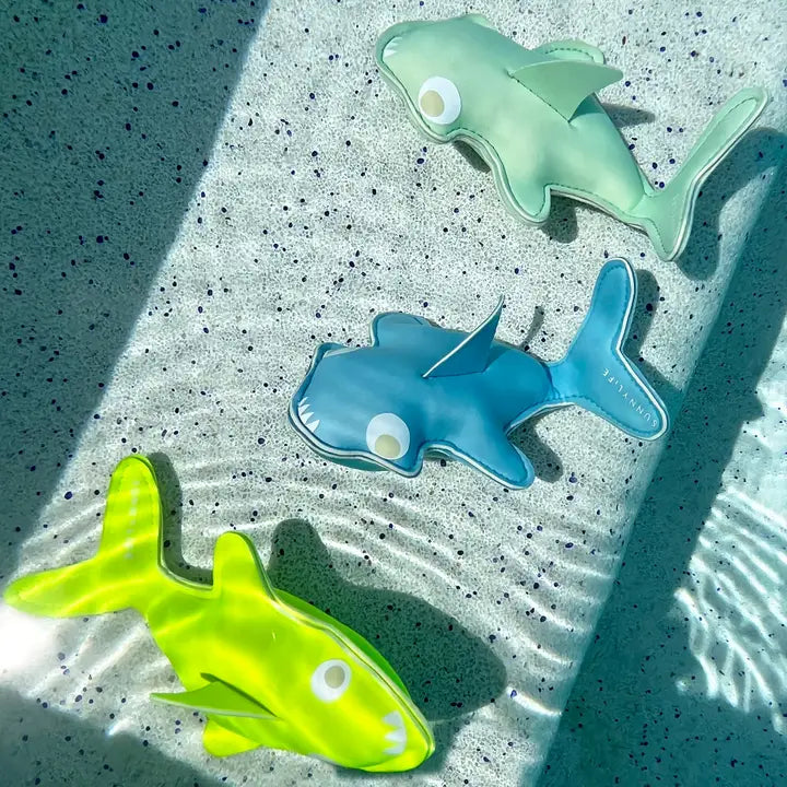 Salty the Shark Dive Buddies Aqua Neon Yellow - Set of 3