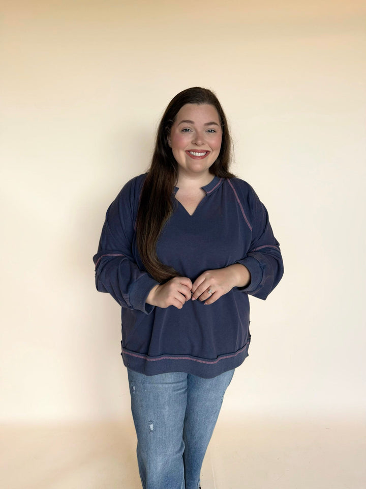 Cleo Acid Washed Sweatshirt