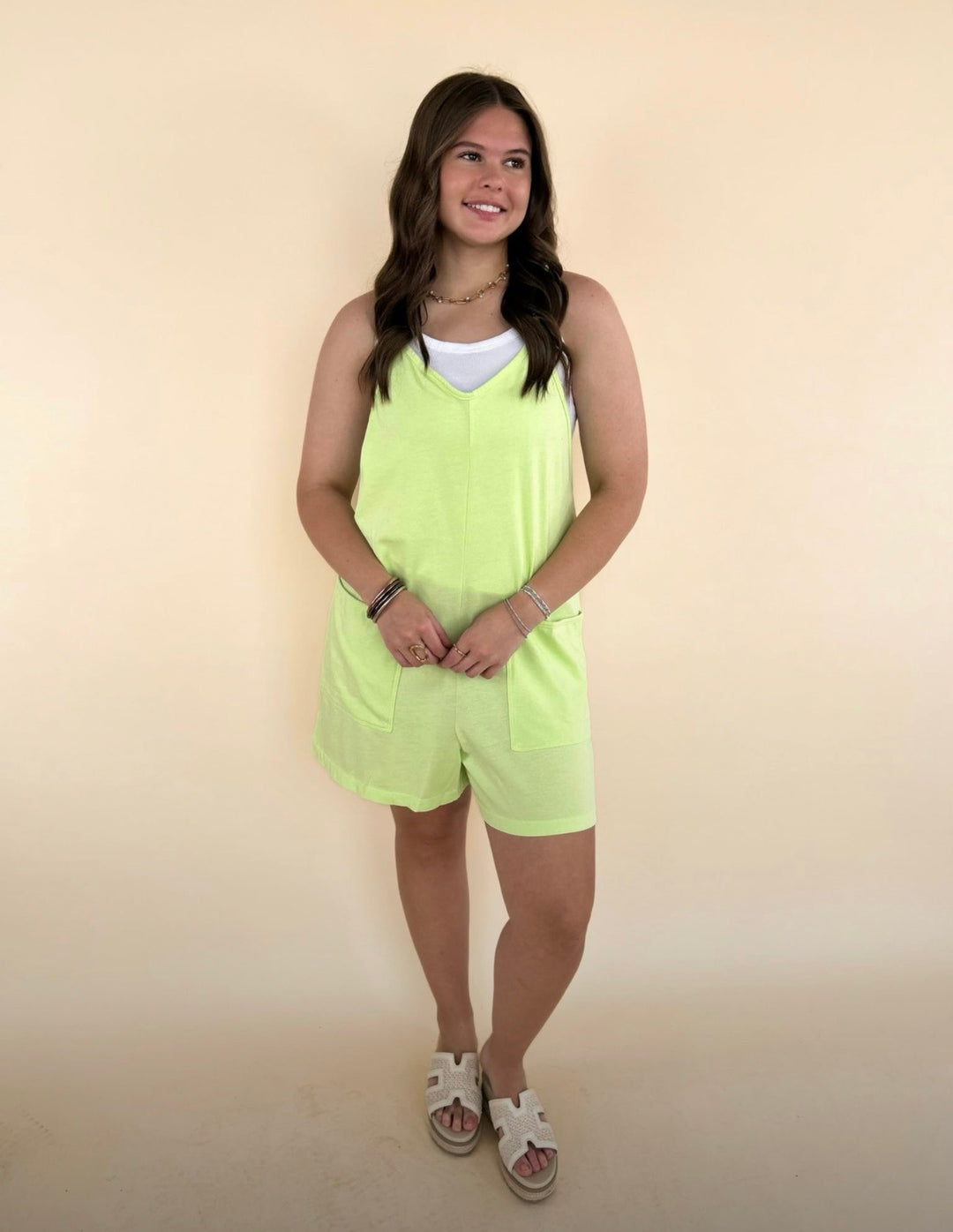 Emberly Mineral Washed Romper