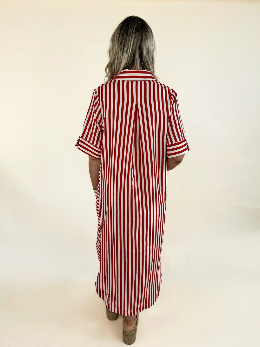 Everly Stripe Midi Dress