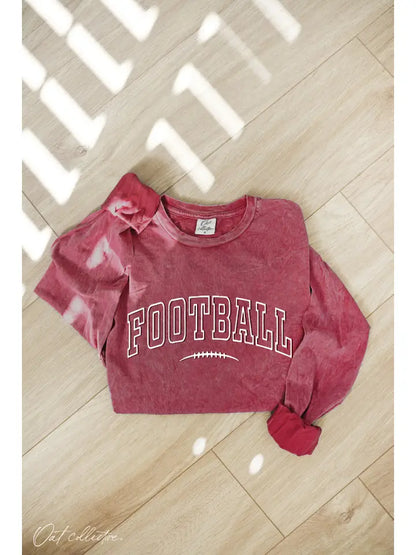 Football Puff Long Sleeve Graphic