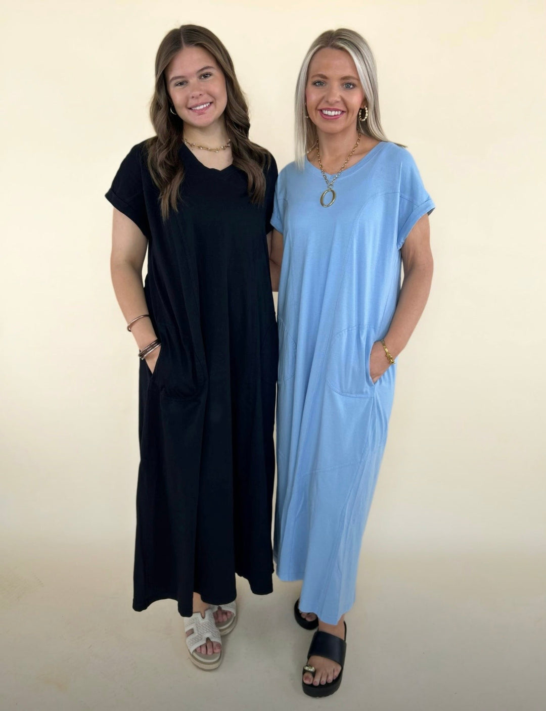 Dalia Washed Cotton Maxi Dress