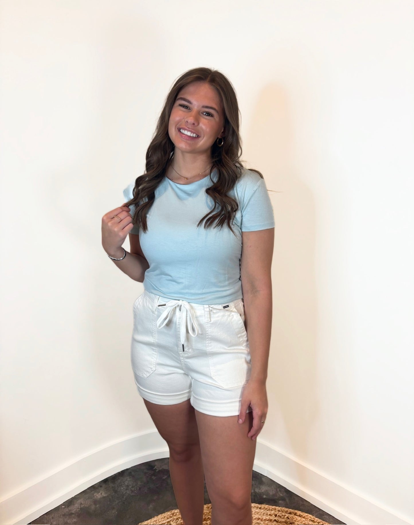 Della High Waist Jogger Shorts