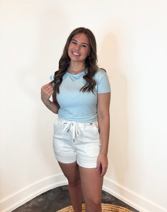 Della High Waist Jogger Shorts