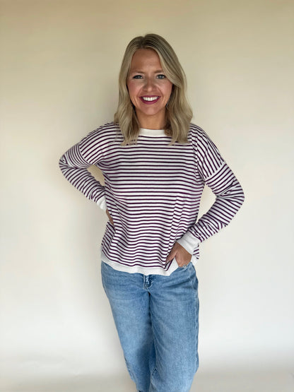 Rivah Striped Knit Sweater