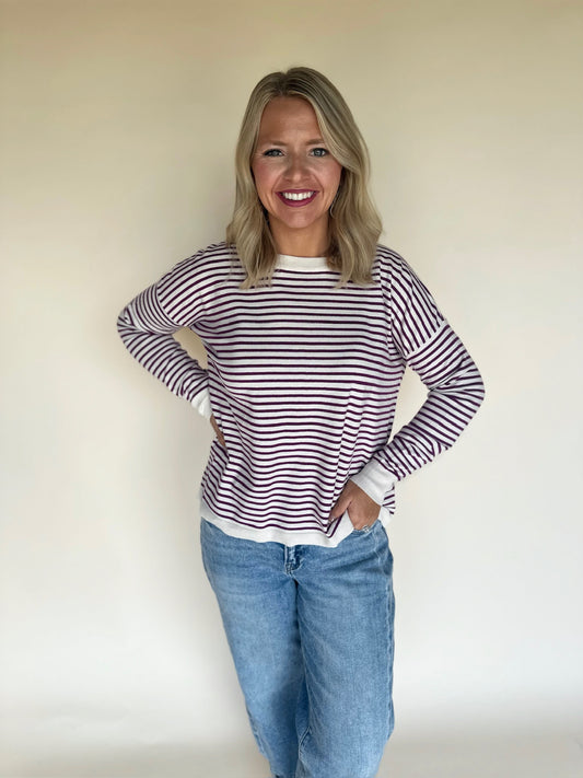 Rivah Striped Knit Sweater