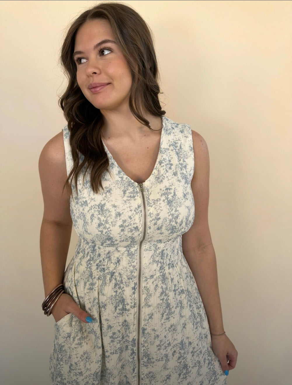 Sabrina Floral Gauze Dress
