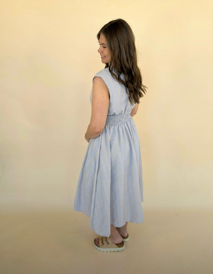 Hallie Sleeveless Denim Dress