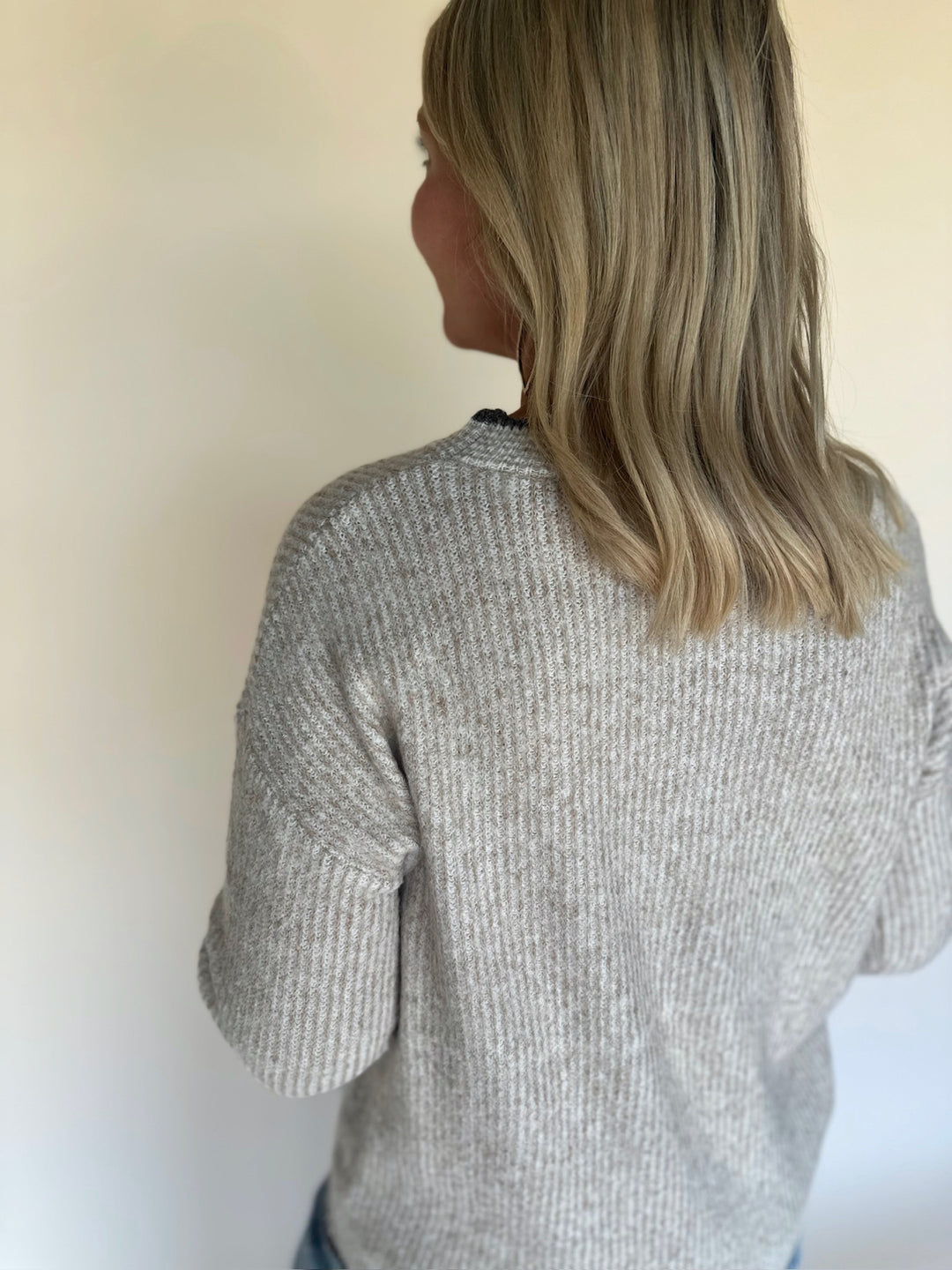 Quina Marled Rib Sweater