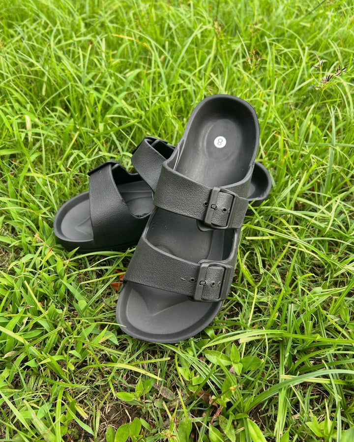 Kids &amp; Adult Midnight Comfort Buckle Slides