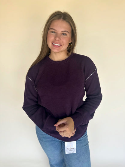 Palis Textured Pullover Top