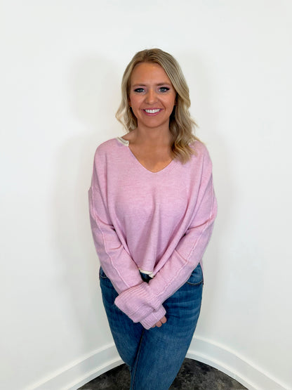 Joan Split Neck Sweater