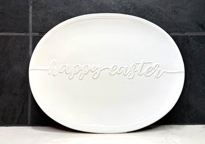Easter Embossed Oval Platter