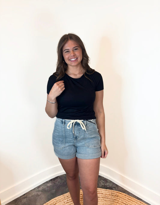 Azalea High Waist Jogger Shorts