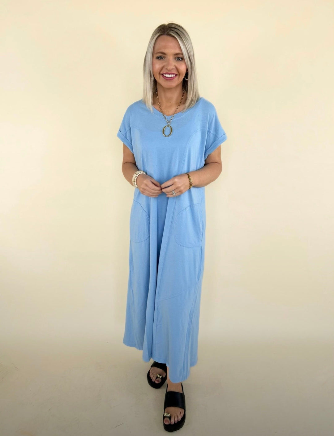 Dalia Washed Cotton Maxi Dress