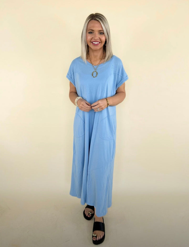 Dalia Washed Cotton Maxi Dress