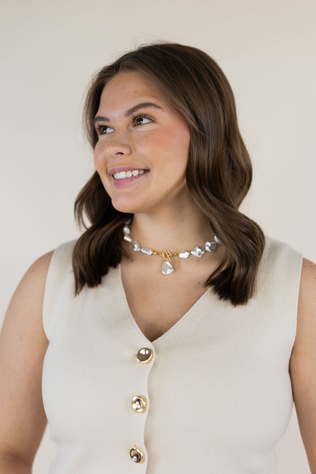 Chan Sutt Pearl | Chunky Pearl Necklace